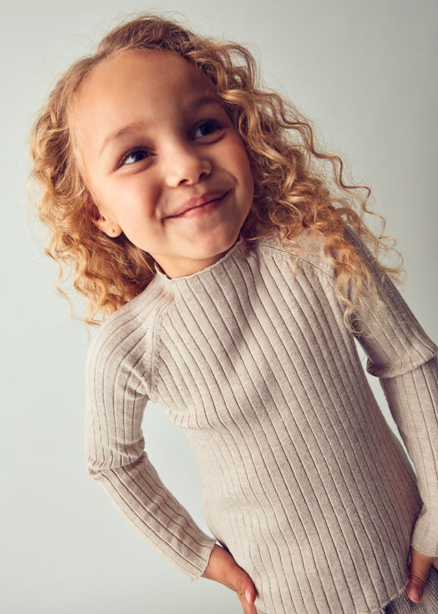 Genser Rib Turtleneck Toffee