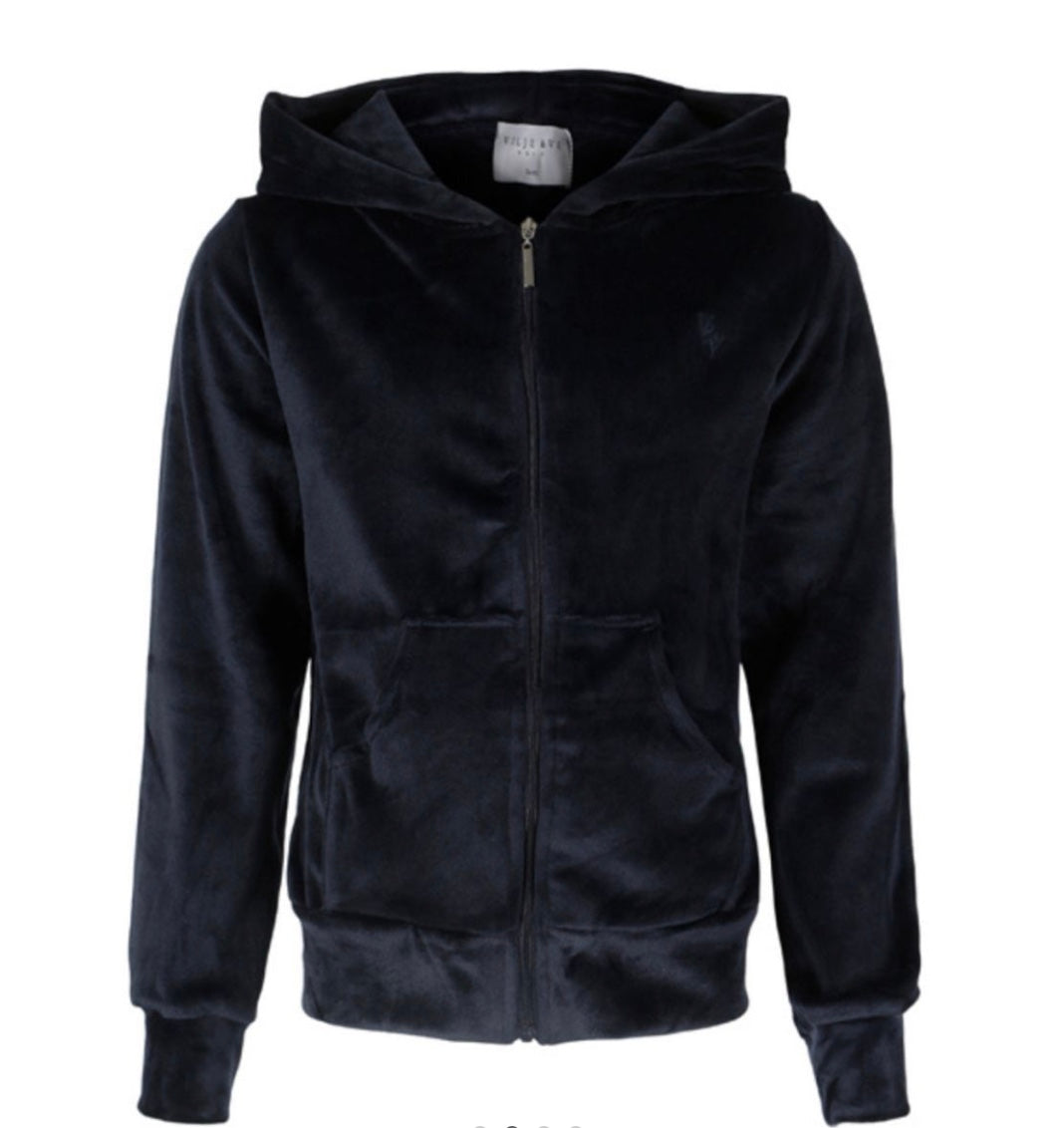 Jakke Hermine Velour Midnight Navy
