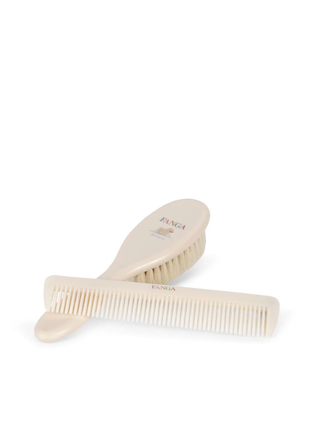 Sett Hårbørste/Kam Beige