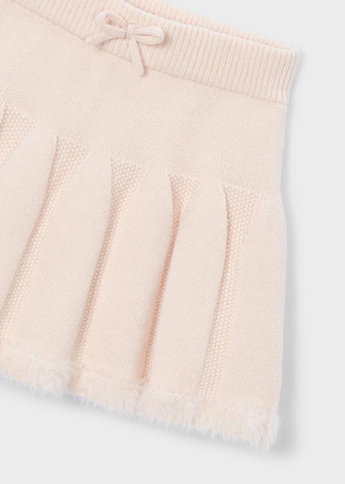 Skjørt Knitted/Faux Fur Almond