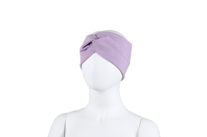Pannebånd Twist Bomull Lys Lilla