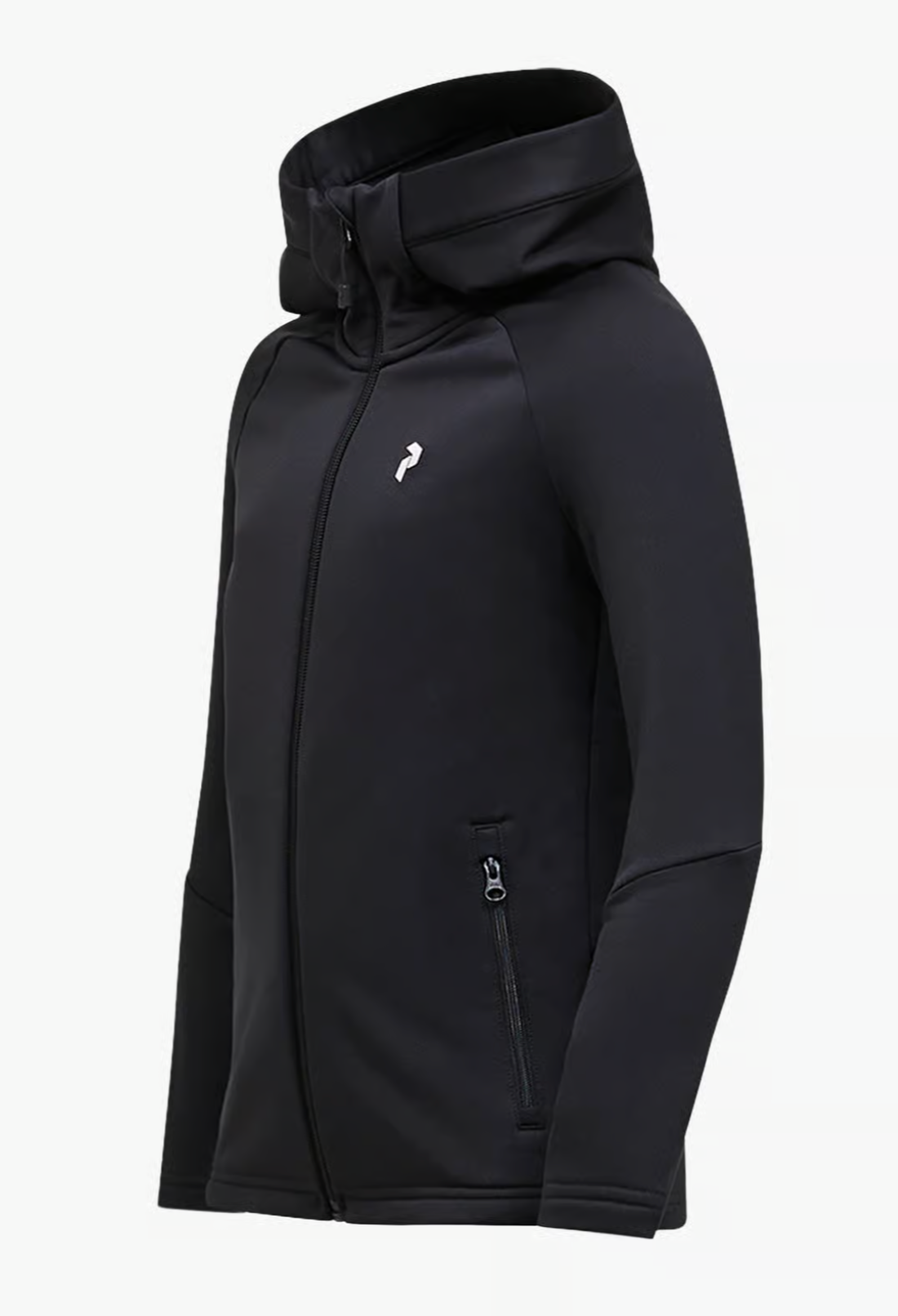 Jakke Rider Essentials Midlayer Zip Hood Black