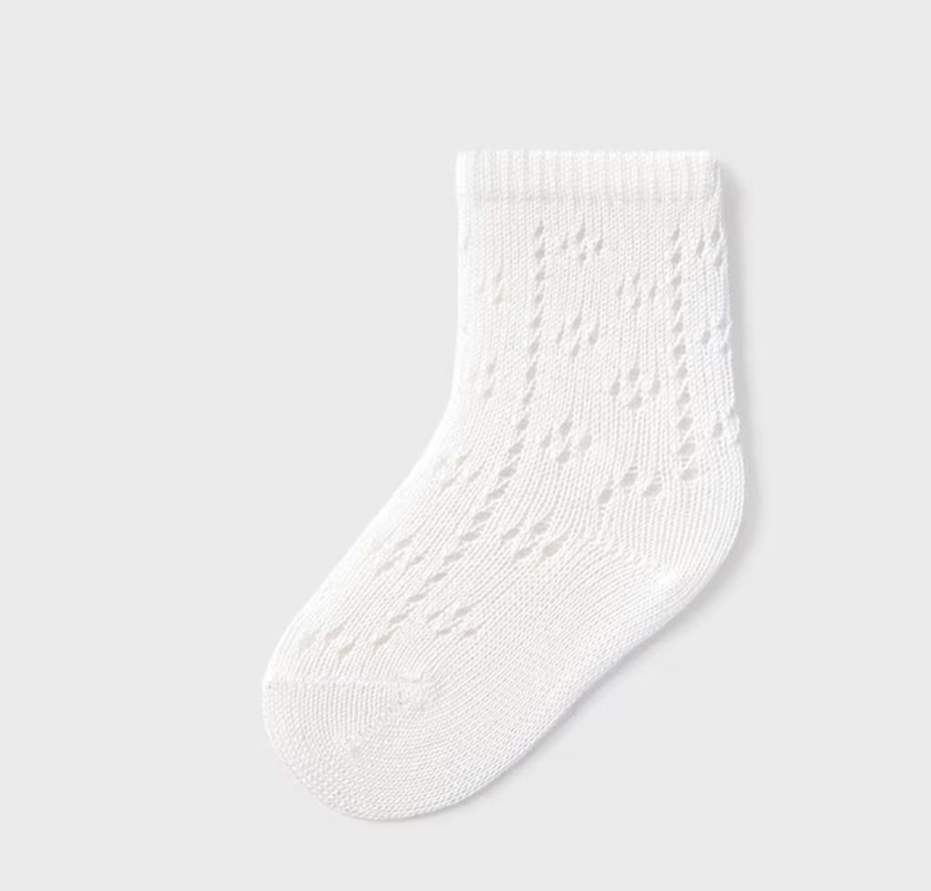 Sokker High Openwork White