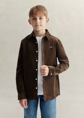 Skjorte Corduroy Shadow Brown