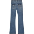 Bukse GRAlabama Stitch Low Flare Blue