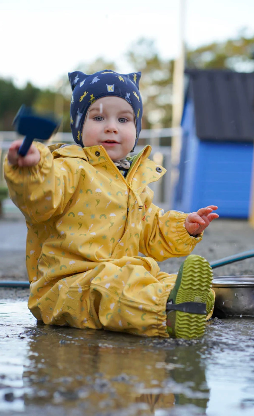 Babyregndress Dugg Bananskum