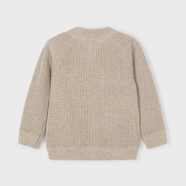 Cardigan Knitted Zip Chai