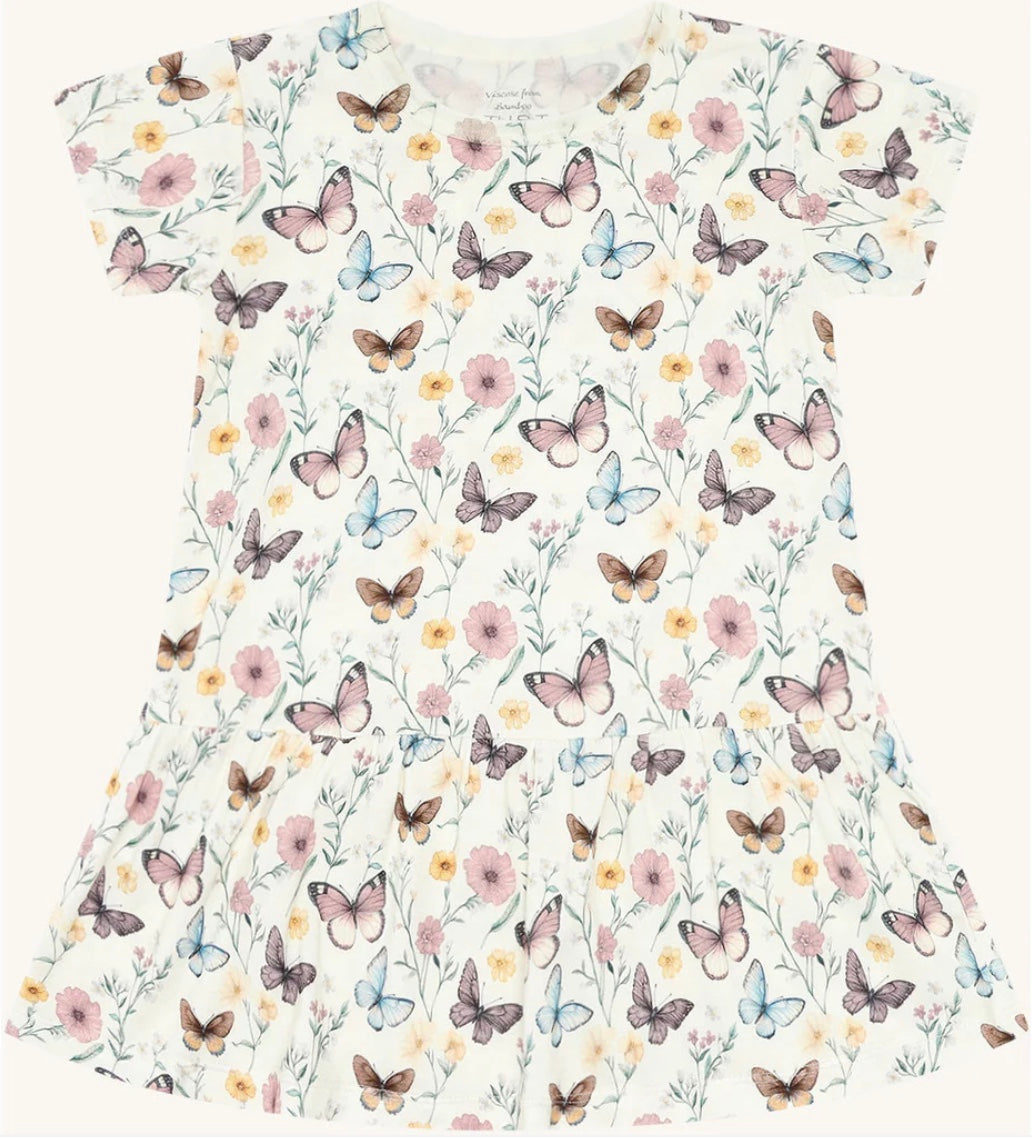 Kjole Fuia Butterfly Ivory