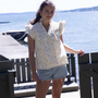 Bluse Lollo Off White Print