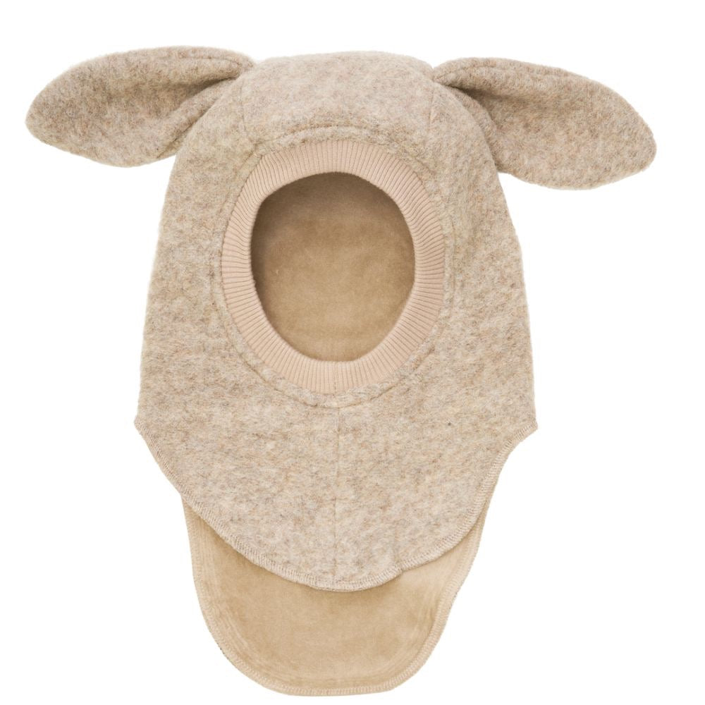 Balaclava Ears Wool Sand Melange