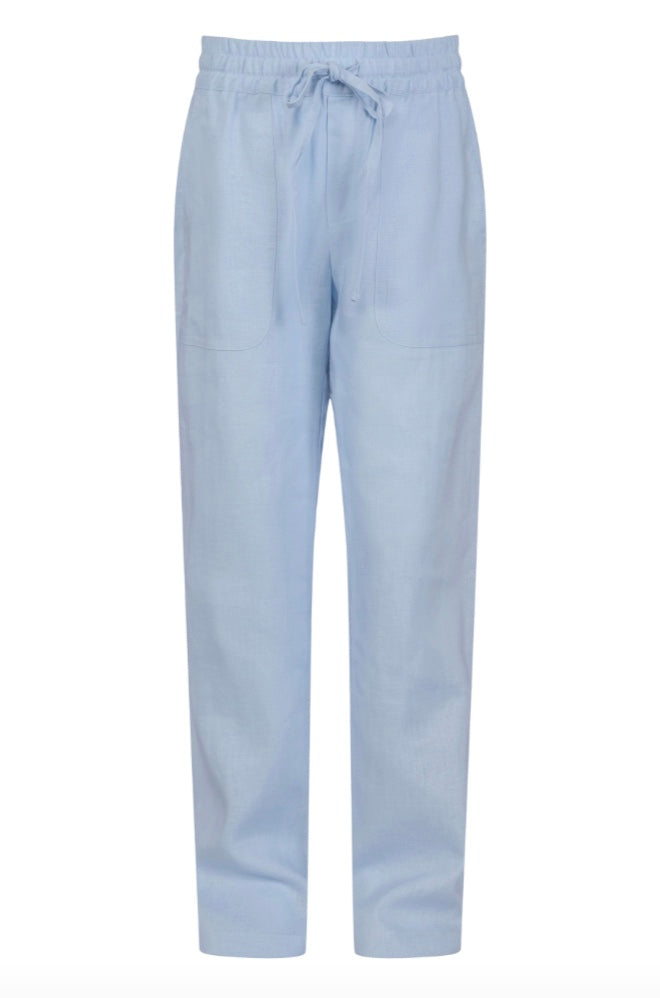 Bukse Linen Line Ice Blue