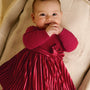 Kjole Pleated/Bow Red