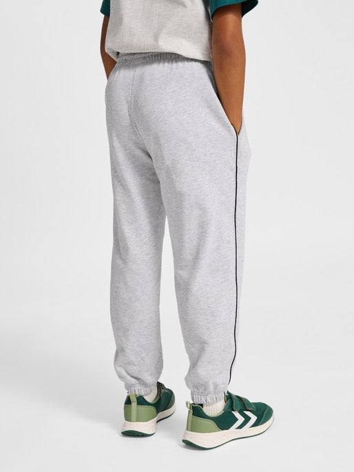 Bukse Loose Light Grey Melange/Black