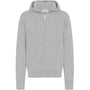 Hettejakke GRJohn Zip Hood Knit Grey Melange
