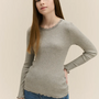 Langermet Balta LS Regular Lace Light Grey Melange
