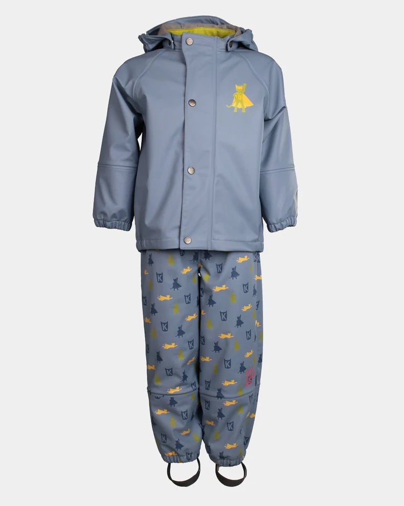 Regnsett Plask Mjuk Blå