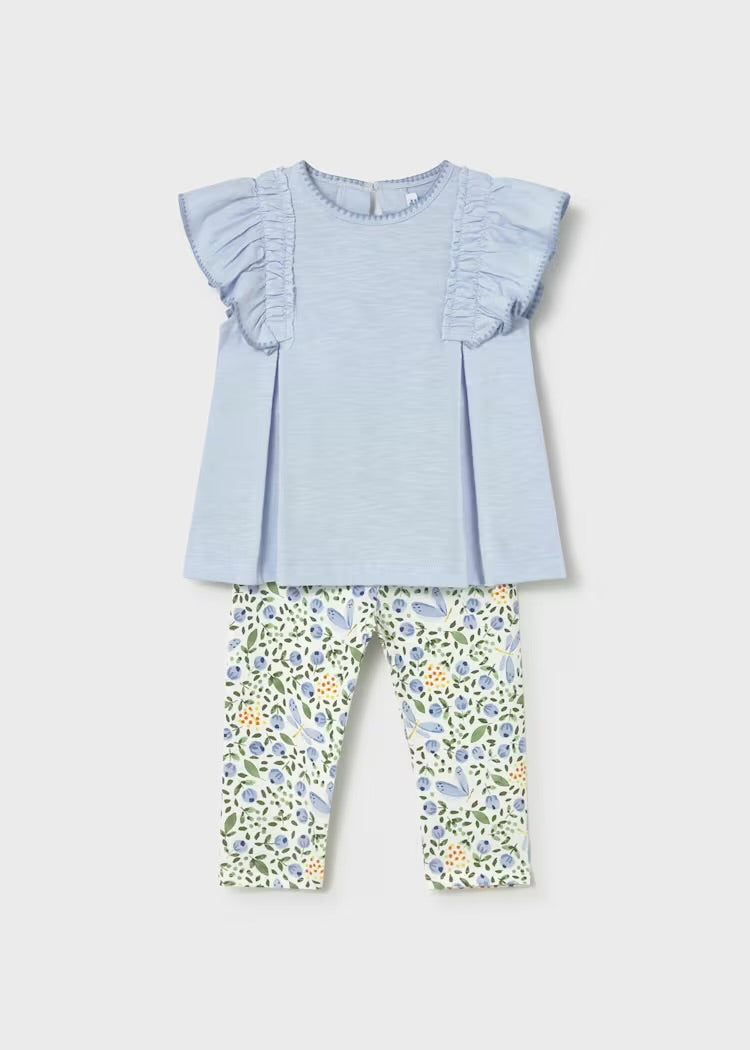 Sett Topp & Leggings Sky