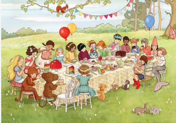 Kort Woodland Tea Party