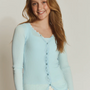 Cardigan Balta Modal Ls Lace Nantucket blue