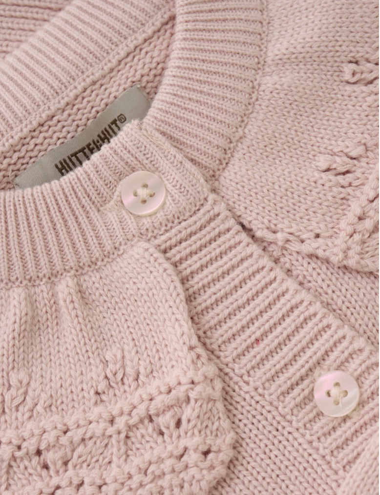 Cardigan Knit Sepia Rose
