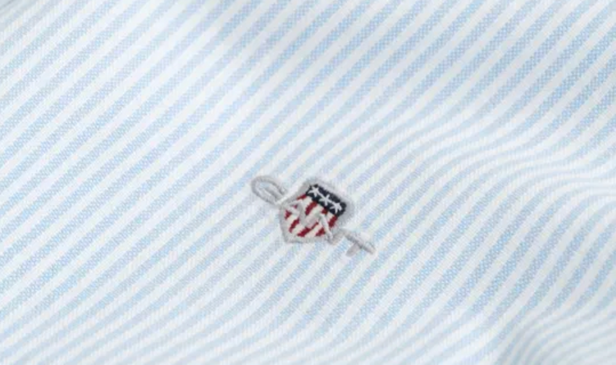 Skjorte Stripet Oxford Capri Blue