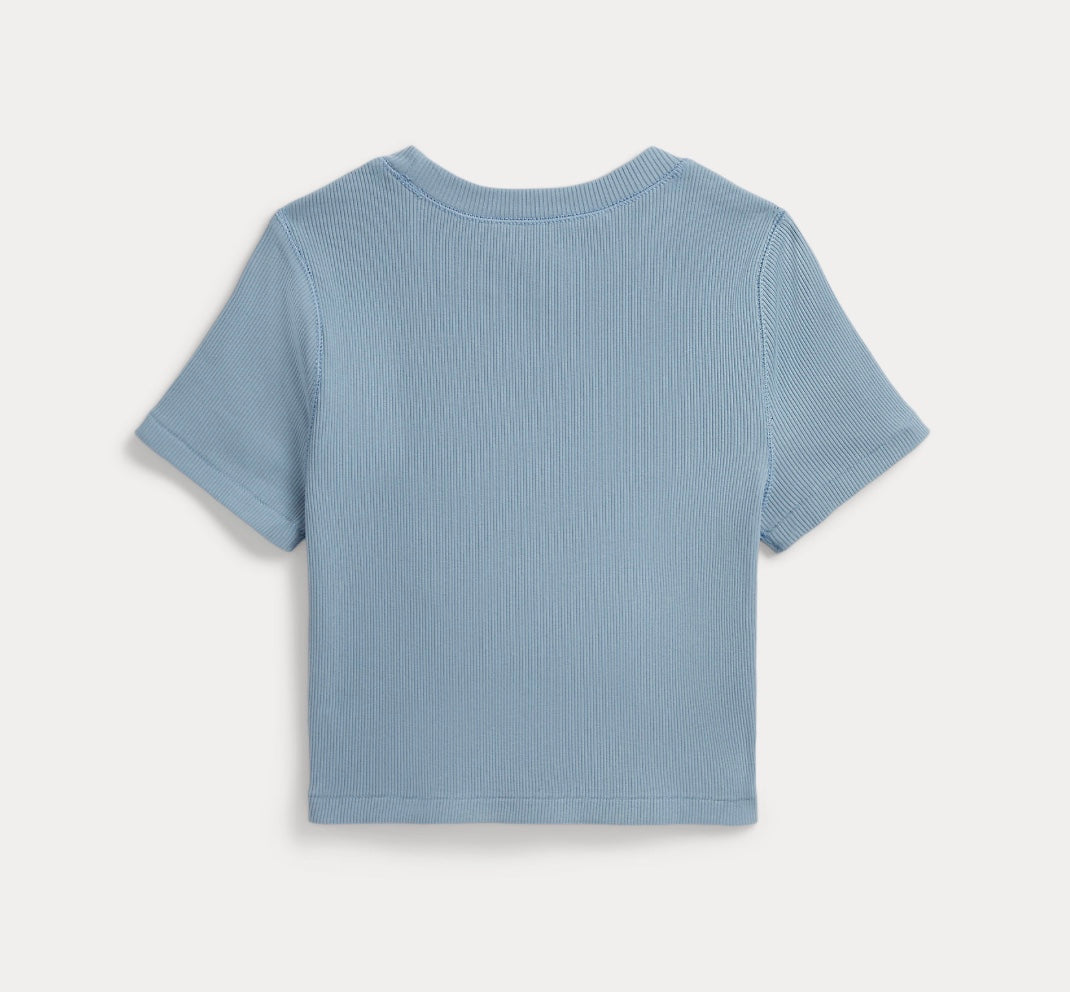 T-skjorte Ribbed Boxy Vessel Blue