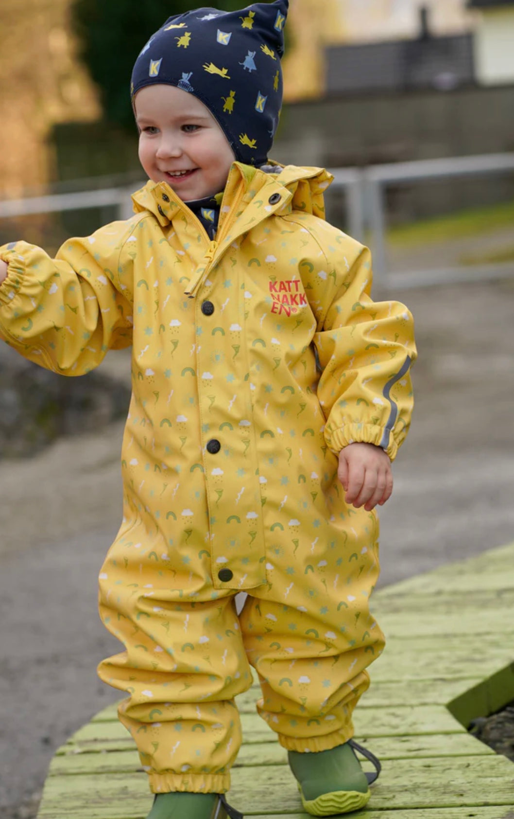 Babyregndress Dugg Bananskum