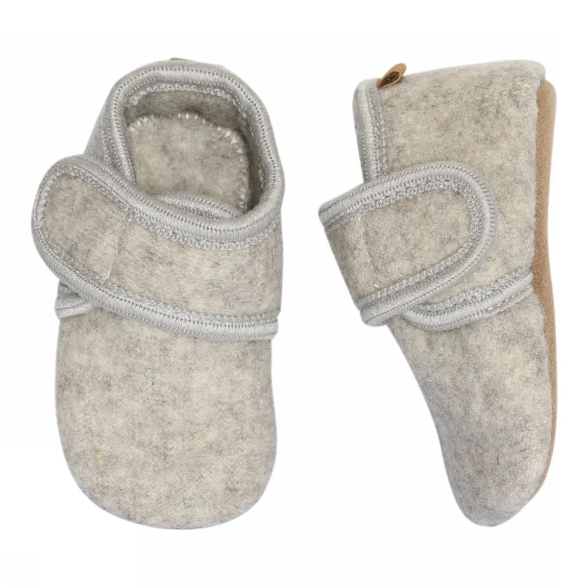 Tøfler Classic Wool Slippers Beige Melange