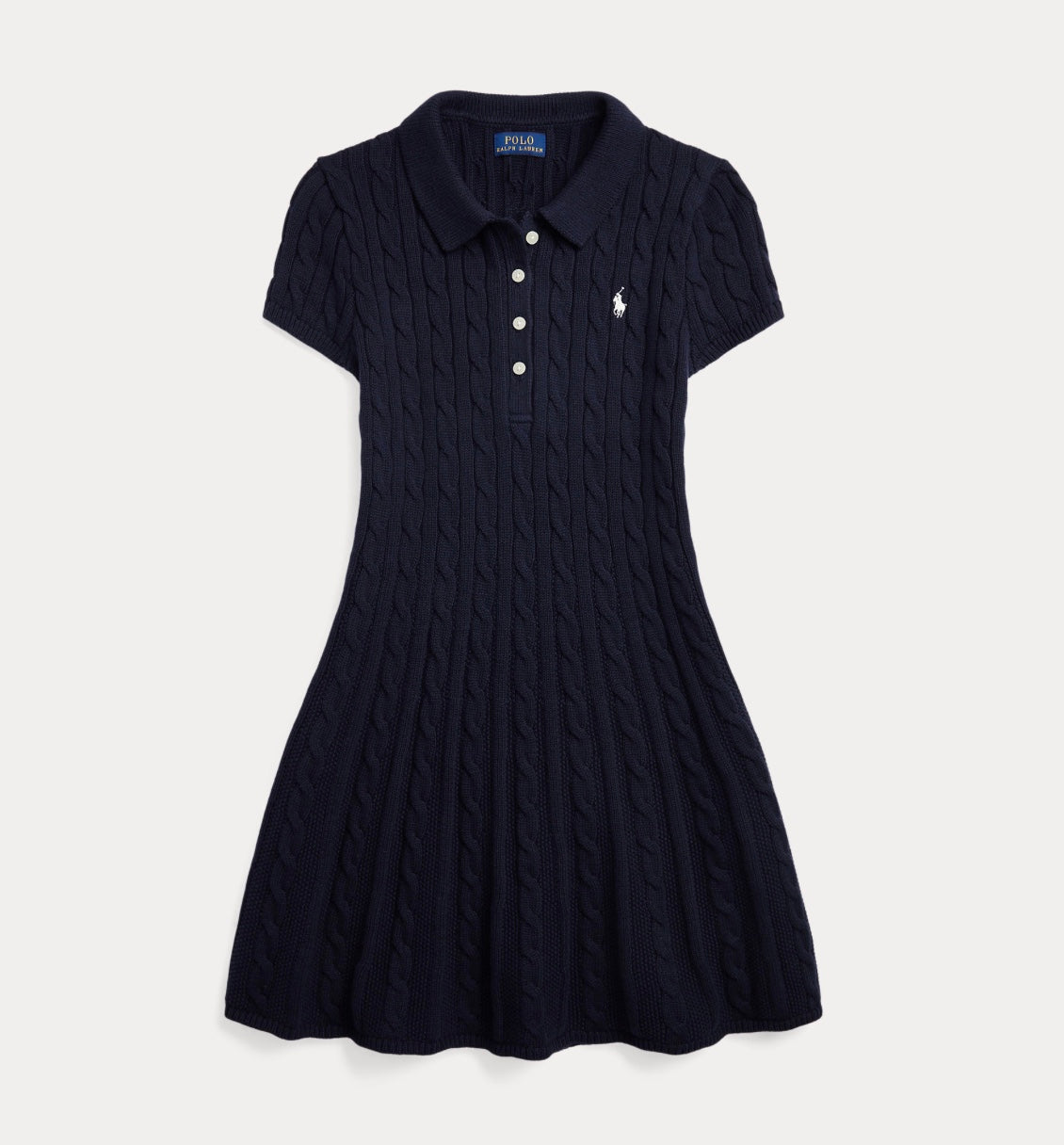Kjole Cable-Knit Navy