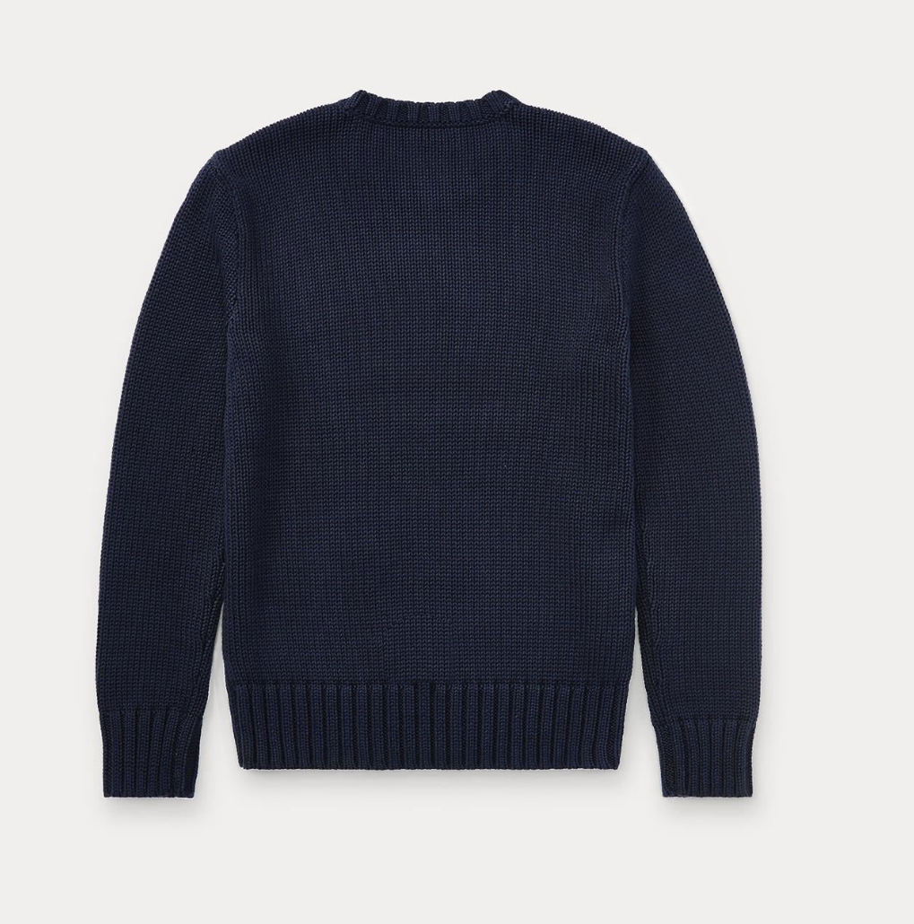 Genser Strikk Flagg Hunter Navy