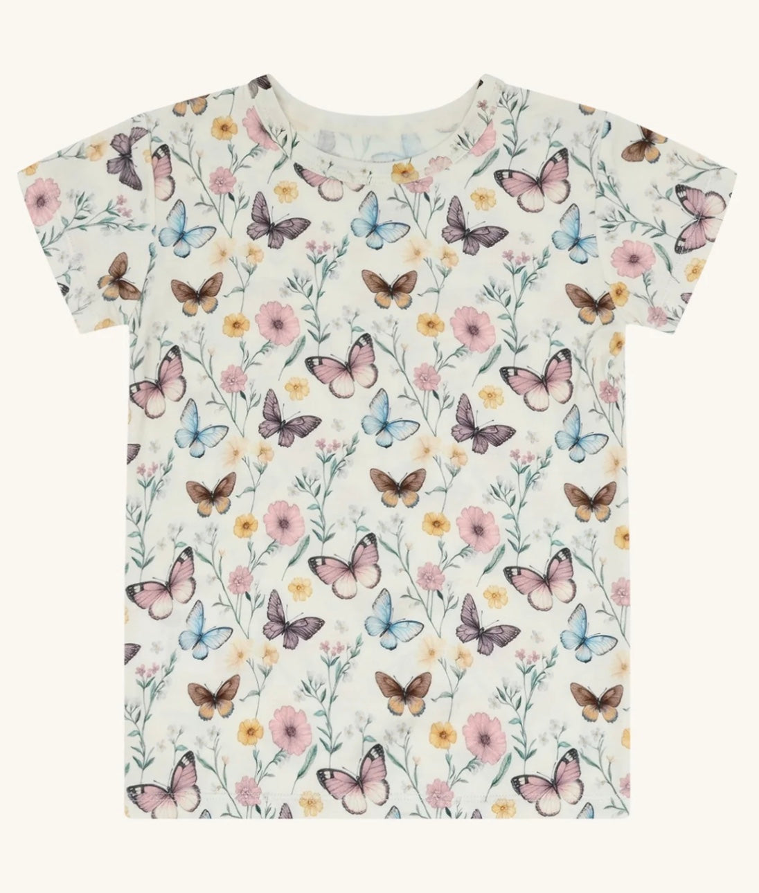 T-skjorte Austin Butterfly Ivory