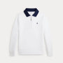 Genser Zip Double Knit Collared White