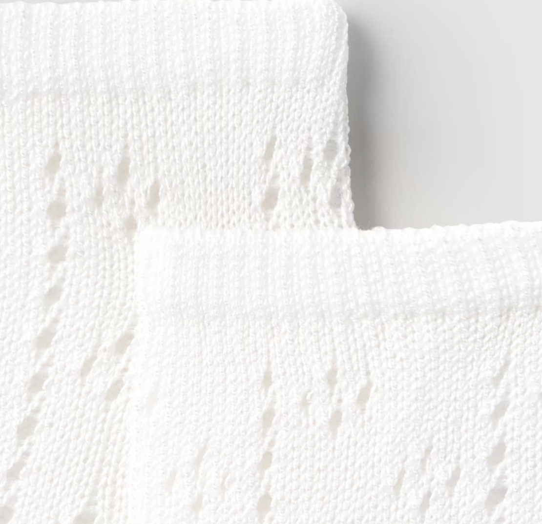 Sokker High Openwork White