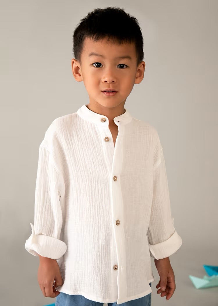 Skjorte Bambula Buttondown Cream