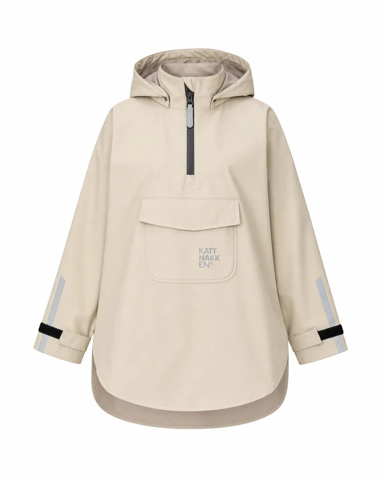 Jakke Regnponcho Kritt