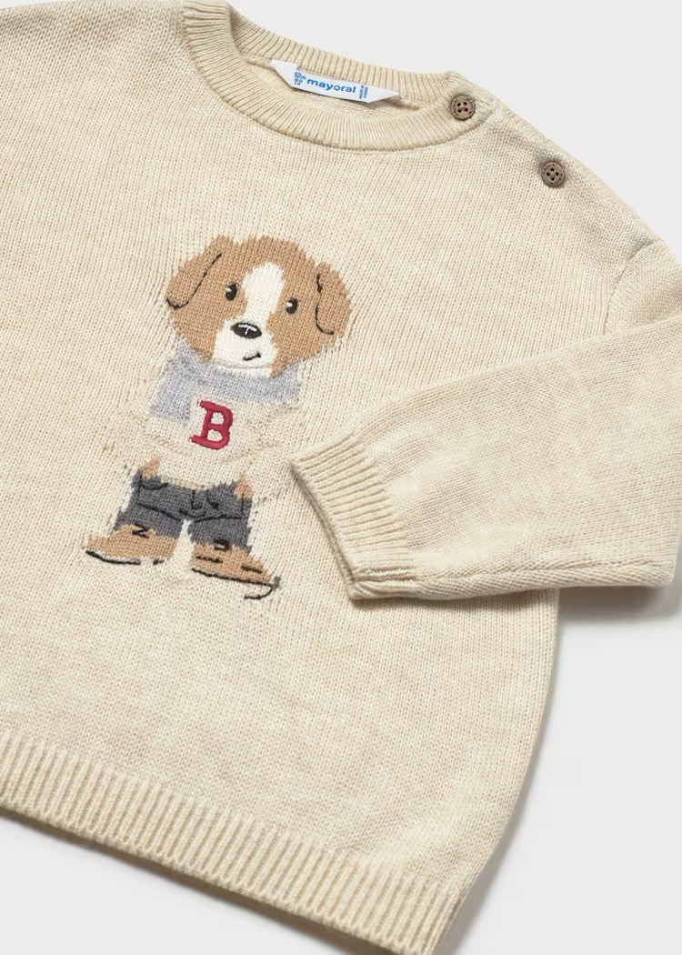 Genser Knit Dog Stone