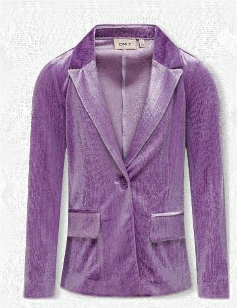 Jakke Mabel Fit Glit Velvet Dewberry