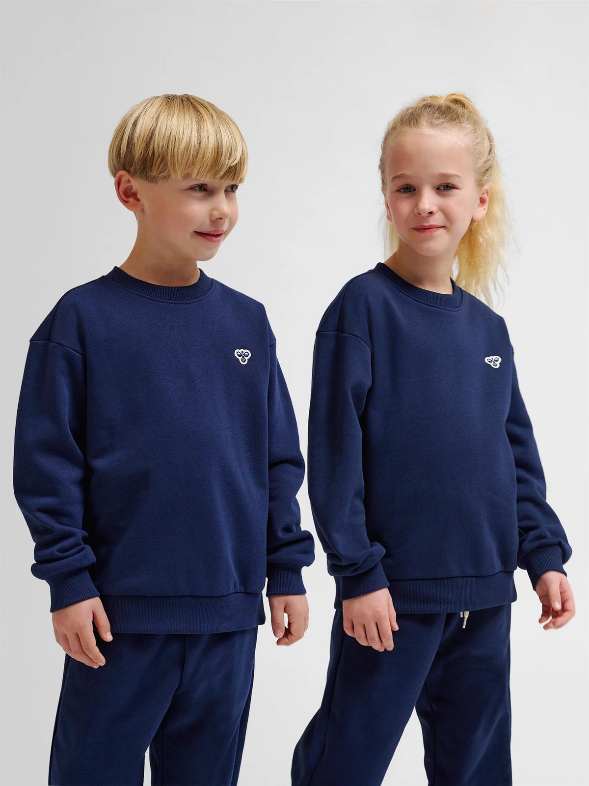 Genser Loose Crewneck Bee Dress Blues