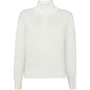 Genser GRLudvig Half Zip Knit Off White