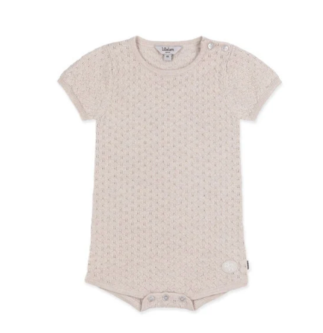 Romper Alex m/Kort Erm Lys Beige