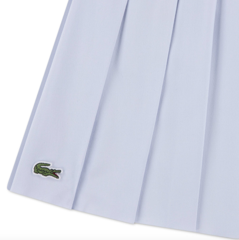 Skjørt Logo Sport Plissés Blue Clair