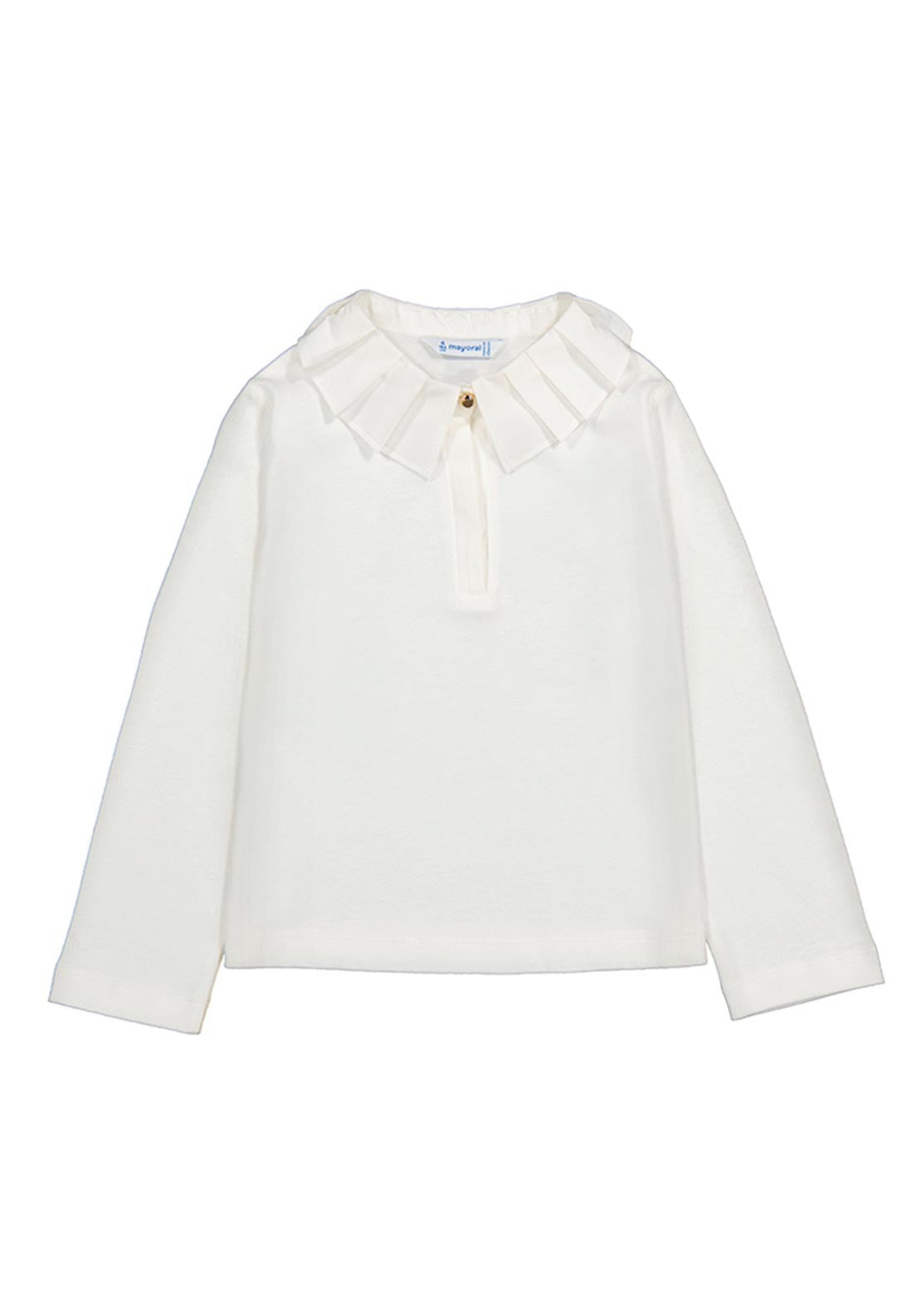 Genser Pleated Collar Cream