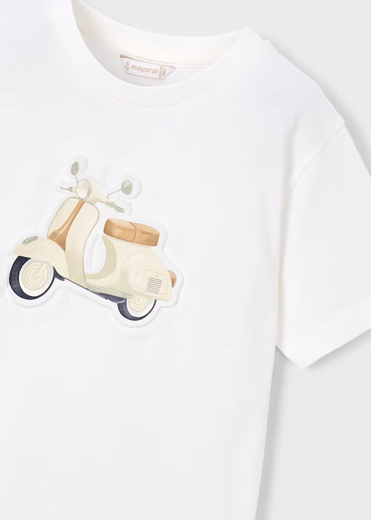 T-skjorte Motorbike Cream