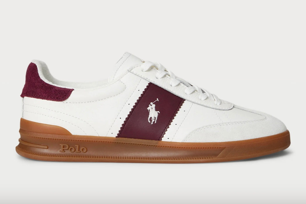 Sko Heritage Area Leather White/Wine