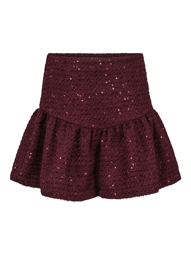 Skjørt Laila Paljett Burgundy