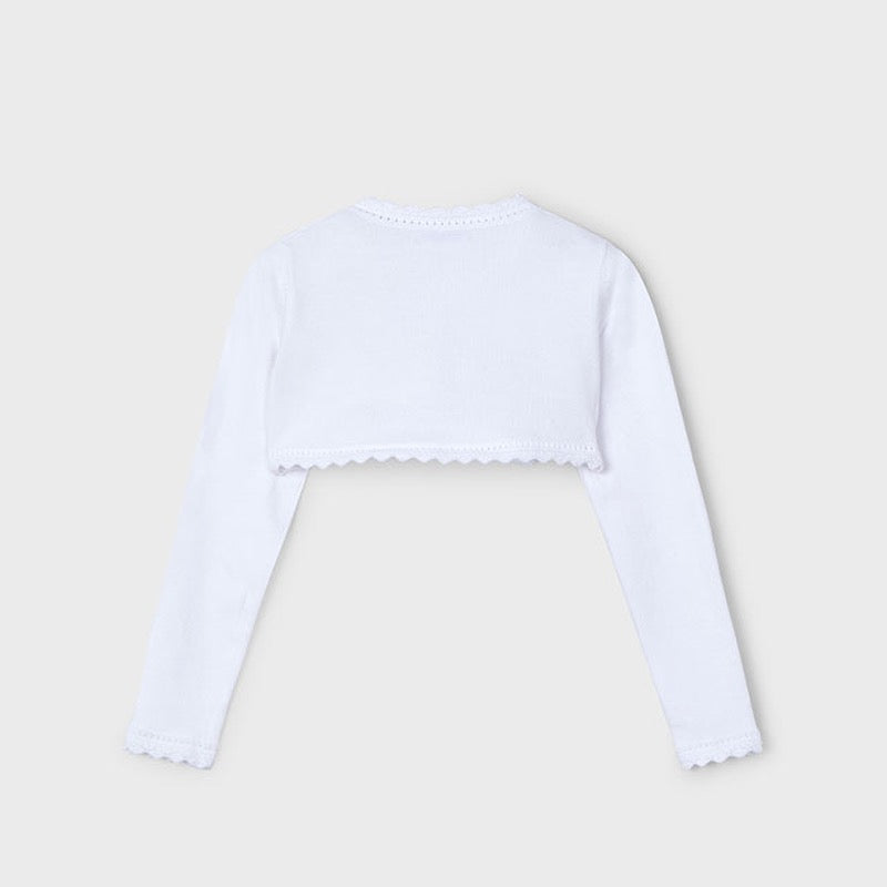 Cardigan Bolero Knit White