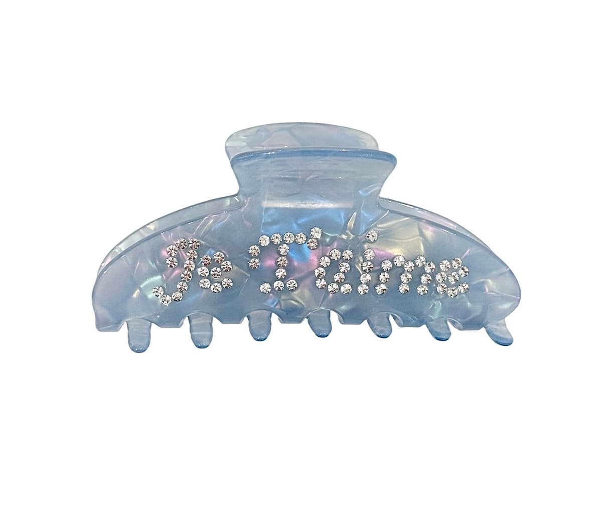 Hårklype Text Cool Blue