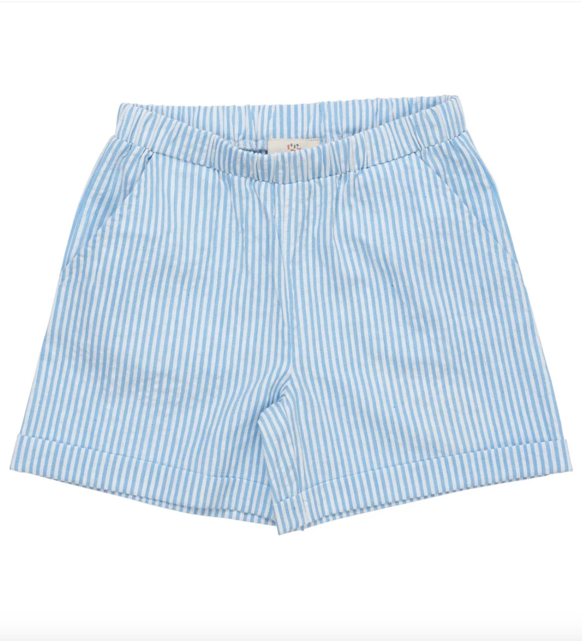 Shorts Seersucker Sporty Sky Blue