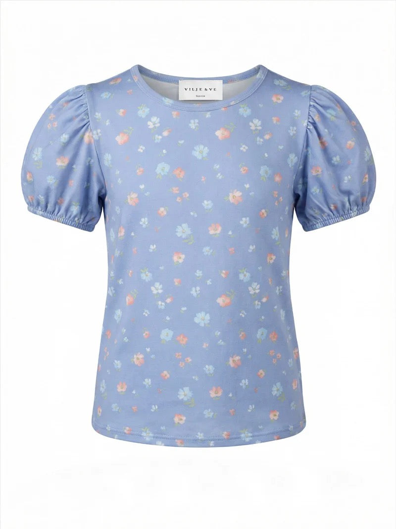 T-skjorte May Printet Sky Blue