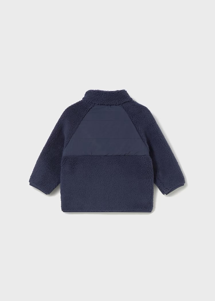 Jakke Fleece Zip Blue